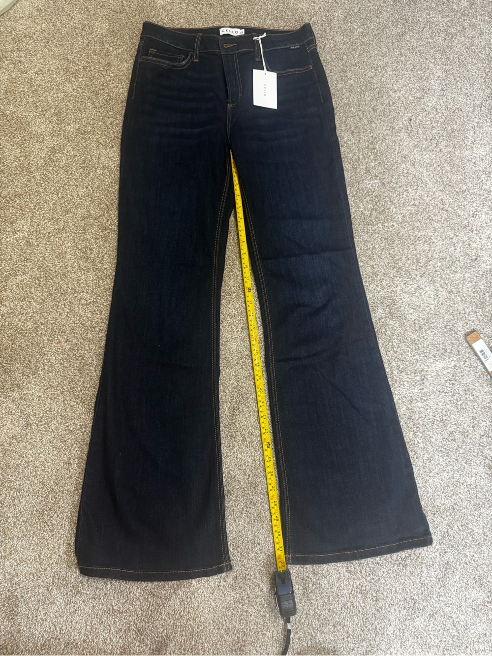 CELLO Women’s Size 13 Dark Wash Flare Bootcut Jeans Stretch NWT - Picture 4 of 6